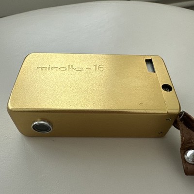 【レア】Minolta-16 ミノルタ16 ポケットカメラ ゴールド Vintage Gold Minolta-16 P Subminiature Camera Set - Mechanical