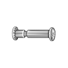 GRAINGER APPROVED 5MB83 Partition Bolt,18-8SS,#10-24,3/8"L,PK10 5MB83