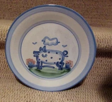 1970's M A Hadley Country Pottery Dinner Plate  **PIG**  10 7/8"