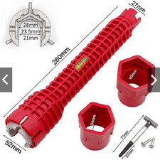 8 in 1 Faucet Sink Installer Multi Tool Pipe Wrench For Plumbers Home owners