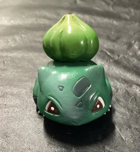 Vintage 1999 TOMY Bulbasaur Pokemon Mini Figure Nintendo Authentic (P)