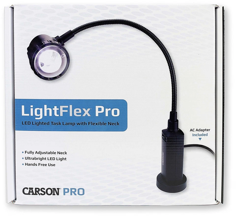 Luz de trabajo LED Carson LightFlex Pro, luz de trabajo negra LF-10 Foto 4 de 4
