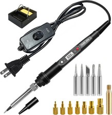 Soldering Iron Heat Set Insert Tool, 80W 110V LCD Black Kit 