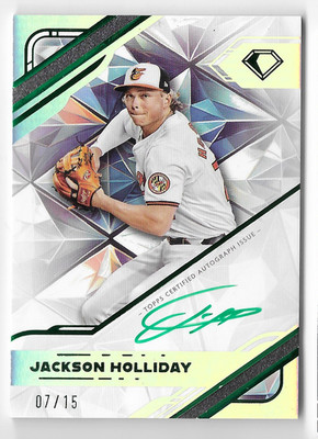 JACKSON HOLLIDAY 2025 TOPPS DIAMOND ICONS AUTO AUTOGRAPH CARD #7/15!