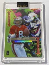 STEVE YOUNG 49ers 2025 Wild Card Jokers Neon Green TRUE 1/1 (B3)