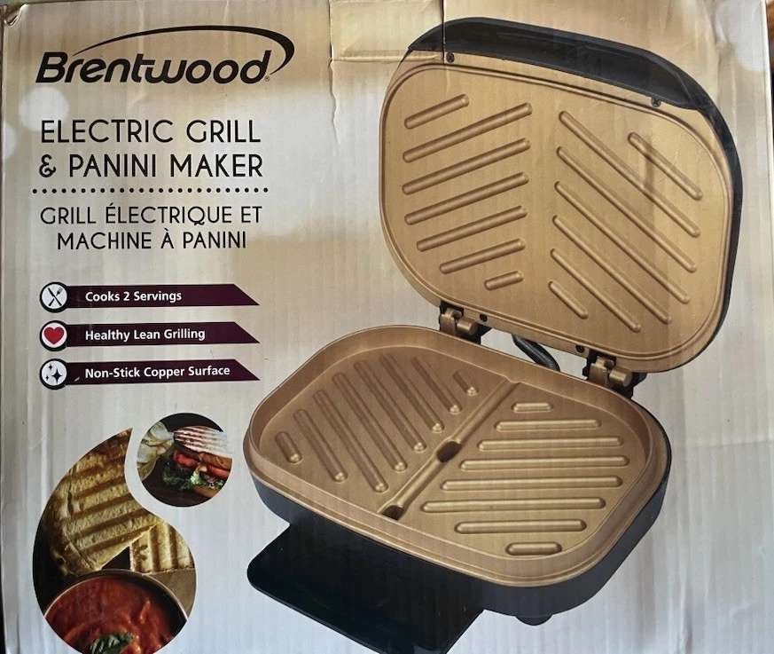 Brentwood 6" Electric Grill and Panini Maker