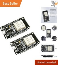 2Pack ESP-WROOM-32 Development Boards WiFi Bluetooth Microcontroller Arduino ...
