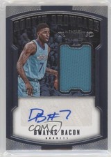 2017-18 Panini Dominion Rookie Showcase Jersey Autos 8/49 Dwayne Bacon Auto s3g