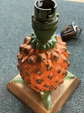 Vintage Plaster Pineapple Lamp Base