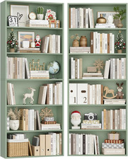 70.8" Tall Bookcase Shelf, 6 Tier Wide Bookshelf with Storage, Billy Bookcase Se