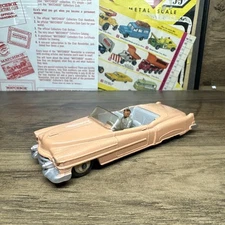 Dinky Toys Cadillac Eldorado 131 in Salmon Vintage Diecast Car Made in England