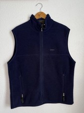 Vintage 90s Patagonia Made In USA Sweater Vest Men's XL Navy Blue Fleece