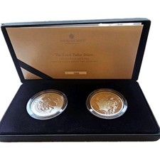 2024 Royal Mint Tudor Beasts Seymour Unicorn Silver Proof 2 Coin Set 589/750
