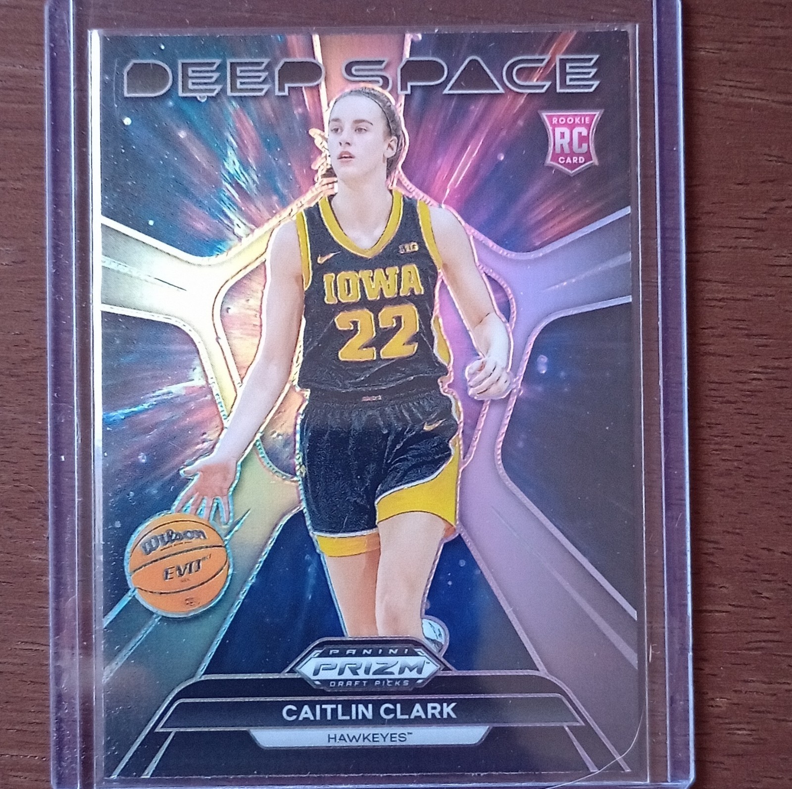 Panini 2024-25 Prizm Draft Picks Deep Space Rookie Caitlin Clark #8 Iowa