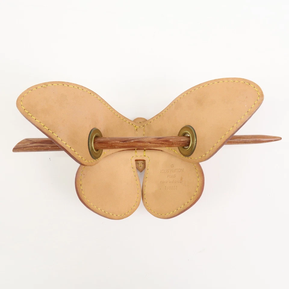 Louis Vuitton Conte de F?es Butterfly Barrette Hairpin Brown M92265 Used F/S - Image 4 of 4