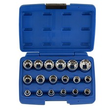 02488A 3/8 Drive Universal 6 Point Metric Socket Set, 18 Piece Universal Mechani