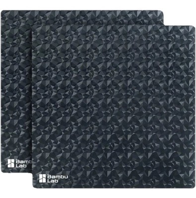 Bambu Lab 3D Effect Diamond Sheets (2 pcs) - Compatible with X1 , P1 & A1 Series