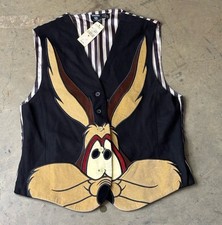Brand New Vintage 1996 Wild E Coyote Looney Tunes Vest Men's Size M