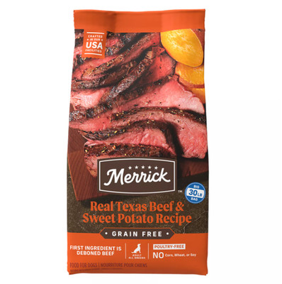 Merrick Grain Free Adult Dry Dog Food - Natural, Texas Beef Sweet Potato New