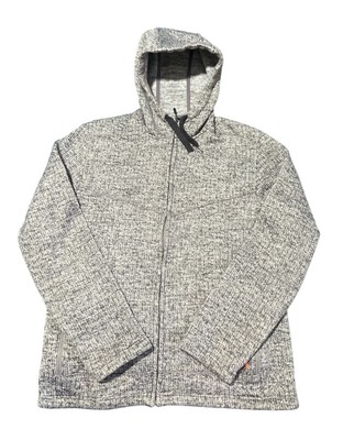 Mammut Women's Gray Chamuera Hooded Jacket Large Distressed Holes In Pocket
