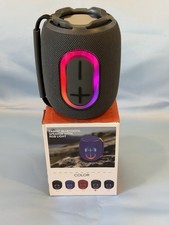 Portable Bluetooth Speaker Wireless RGB LED Mini Speaker USB-C Travel Desk Audio