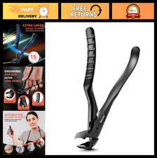 Long Handled Toenail Clippers for Seniors - Curved Head Nail Clippers for Thick