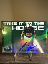 2018 Leaf Valiant James Washington TAKE IT TO THE HOUSE Auto #/60 - Steelers