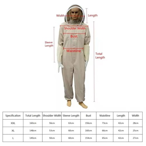 Anti-Bee Protective Clothing Suit Thickened Leather Glove Beekeeping Equipment - Picture 2 of 10