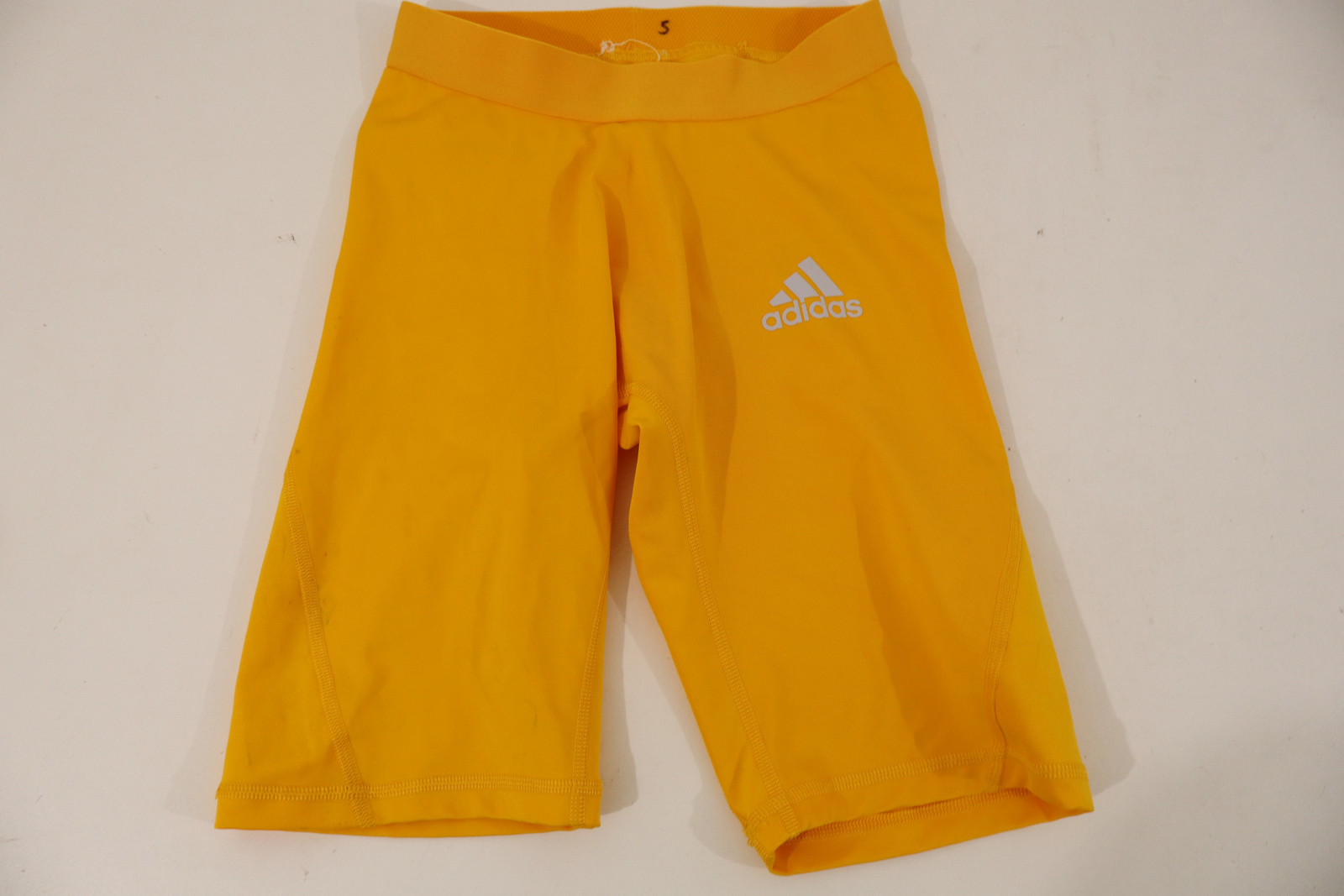 Adidas Men's Yellow Compression Shorts Small