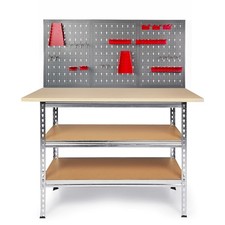 Werkstatt Set Werkbank Uwe Werktisch mit Loch...