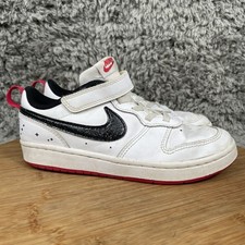 Nike Court Borough 2 SE Low White Very Berry Youth Girls Size 2 Y DM0111-100