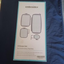 Embroidex 4 Piece Hoop Set For Brother Embroidery Machine