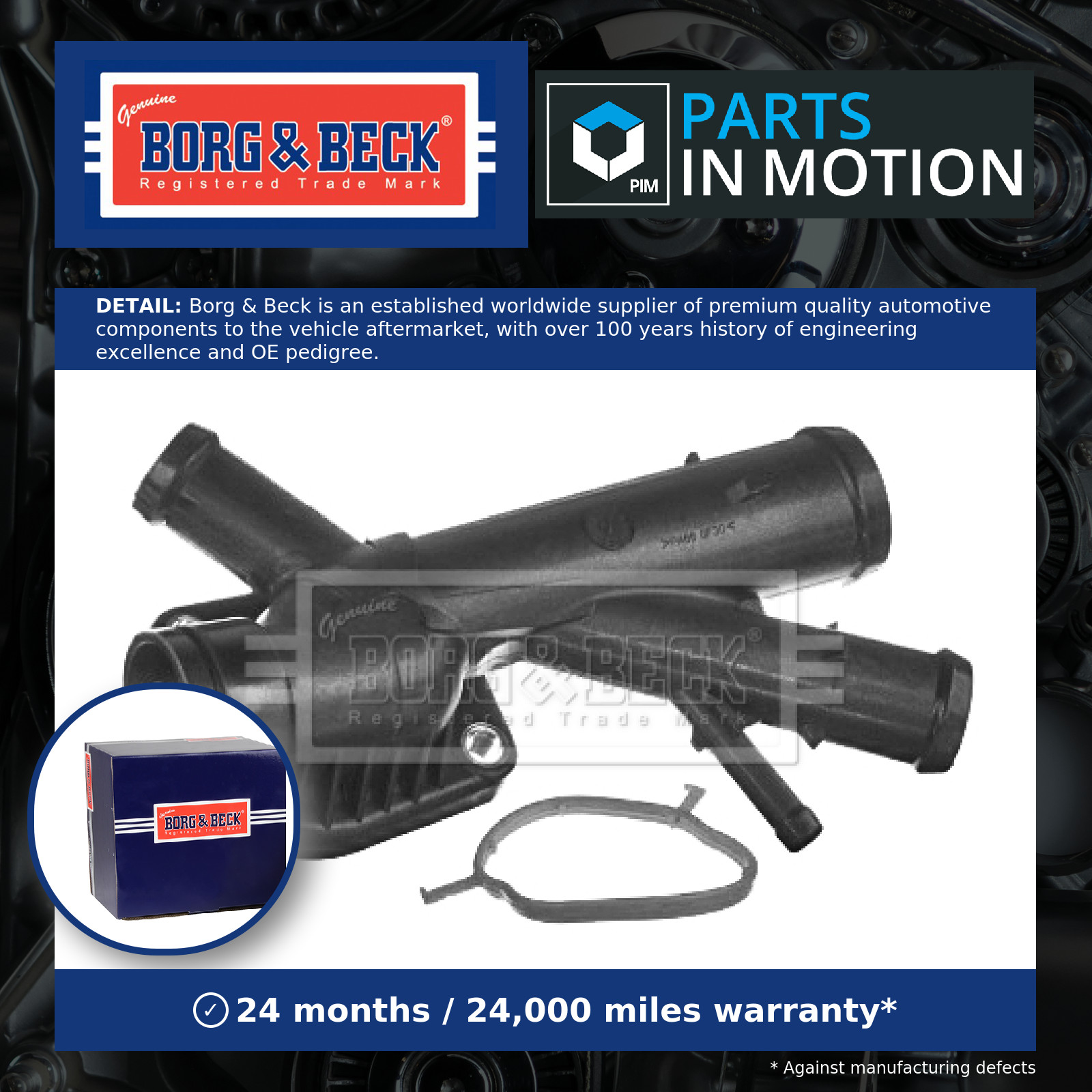 Coolant Flange / Pipe BTS1103 Borg & Beck Water 03L121132AA Quality Guaranteed
