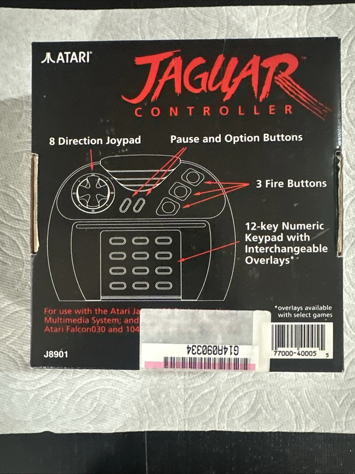 Authentic New Open Box Atari Jaguar Controller Grey Button, Please Read! - Image 2 of 4