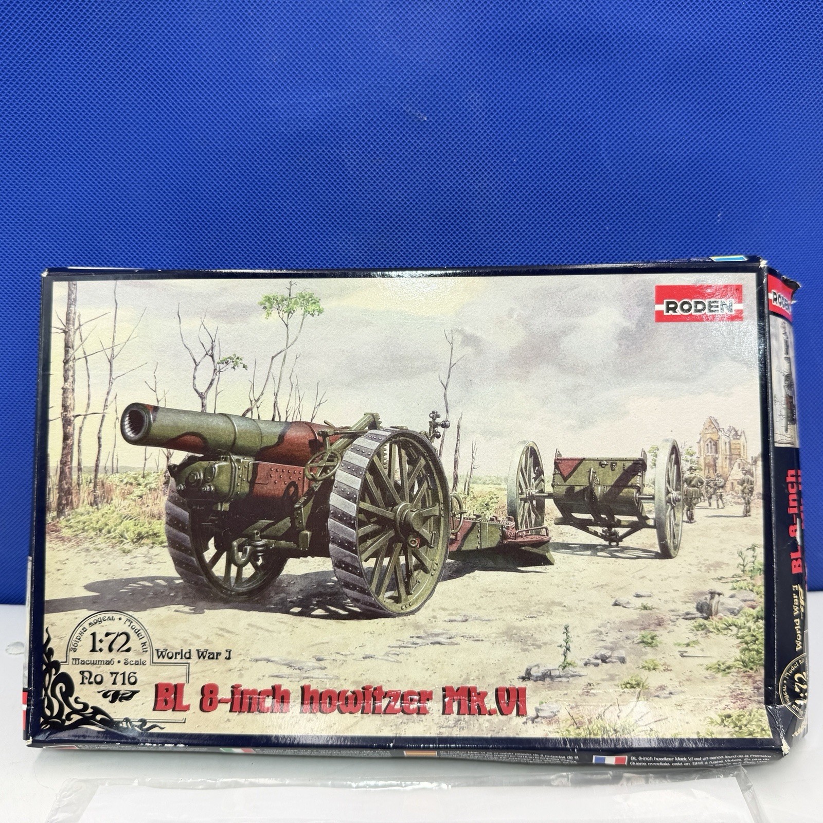 Roden 1:72 BL 8-inch Howitzer Mark VI 716 SCALE MODEL KIT