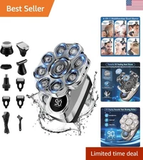 Efficient 6-in-1 9D Shaver with Ergonomic Design & Long-Lasting Battery Life