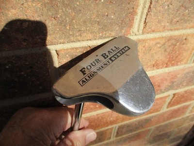 LEFT HAND FOUR BALL ALIGNMENT SYSTEM   PUTTER STEEL 35 1/2''