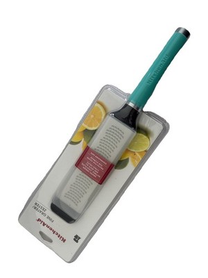 New KitchenAid Aqua Sky HAQA Glossy Flat Grater Zester 