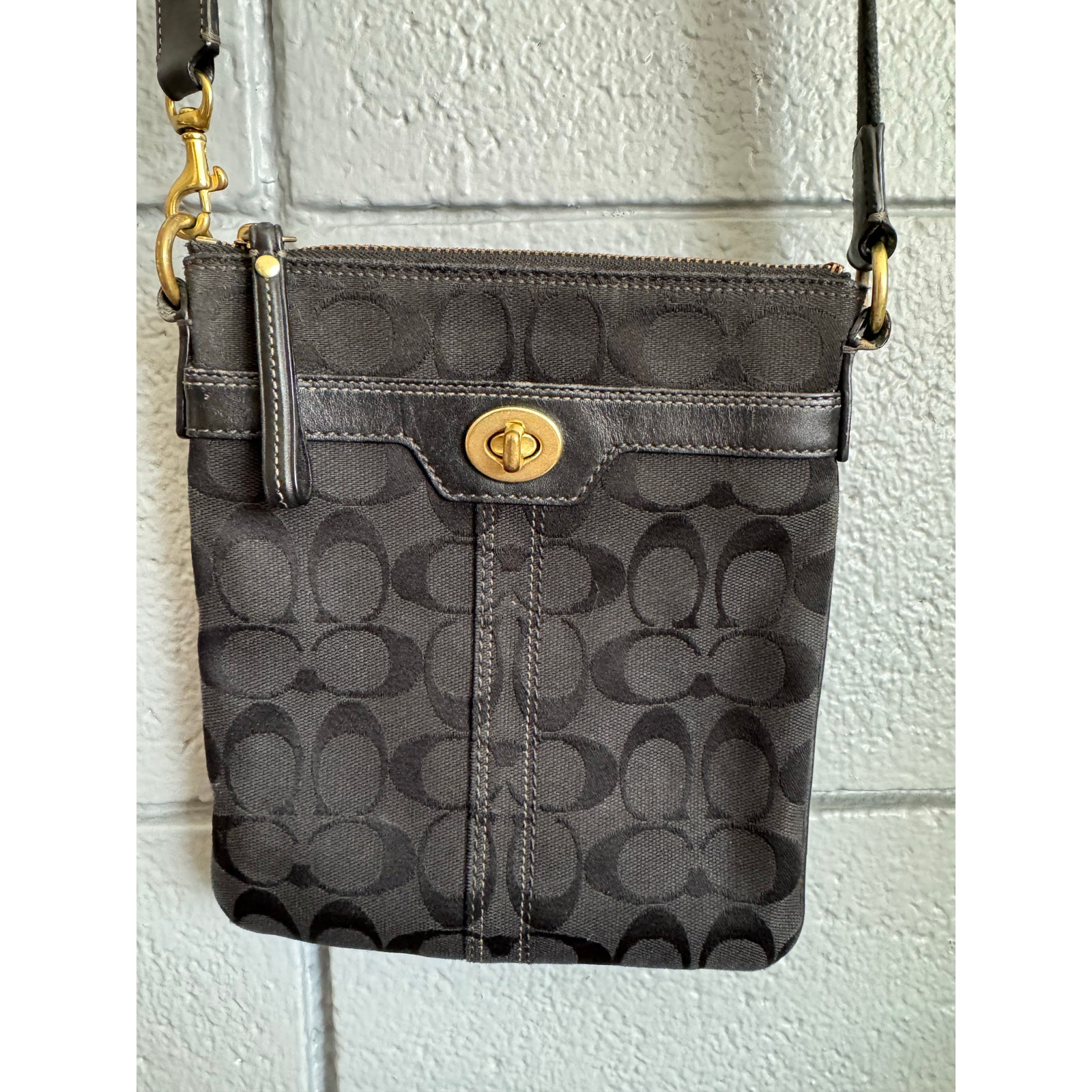 Coach Designer Y2K Hampton Signature Swingpack Crossbody Bag Quiet Luxury