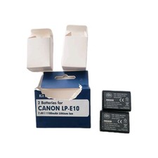 BM Premium 2 LP-7.4V 1100mAh Batteries for Canon Bundle Canon LP-E10 OpenBox New