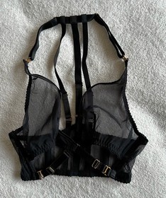 Bordelle New multistrap adjustable mesh bra, black, size S 