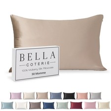 Bella Coterie Luxury Silk Pillowcase for Hair and Skin 30 Momme 100 Pure...