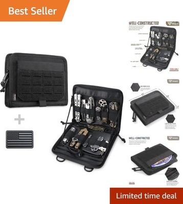 Utility Molle Pouch Tactical EDC Organizer with US Flag Patch