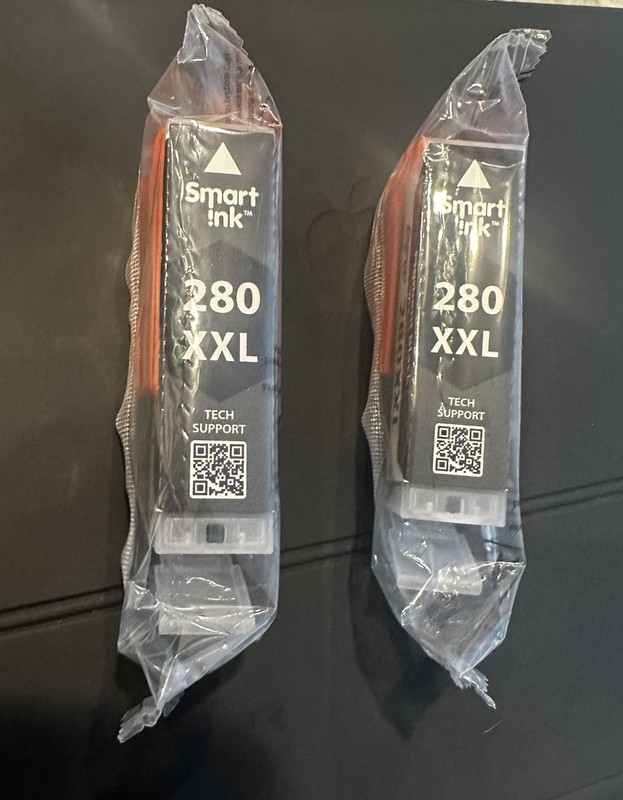 2 Ink Cartridges 280XXL BLACK 