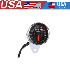 Fits Cafe Racer Yamaha Led Speedometer Chrome Indicator Gauge Fits Cafe Racer Yamaha Led Speedometer Chrome Indicator Gauge