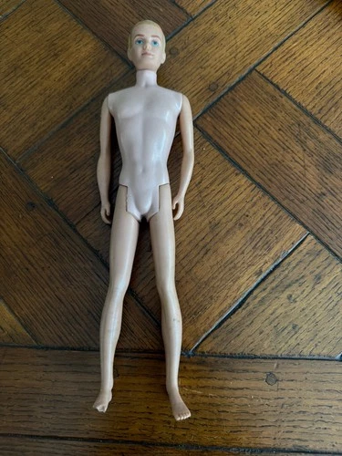 Vintage Ken Blonde Flocked Hair Doll Mattel 1960’s Straight Leg Japan