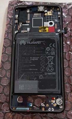 Original Huawei P20 Mittelrahmen Tasten + Akku HB396285ECW NEU Schwarz T13