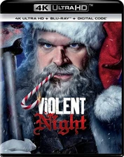 Violent Night 4K UHD Blu-ray David Harbour NEW