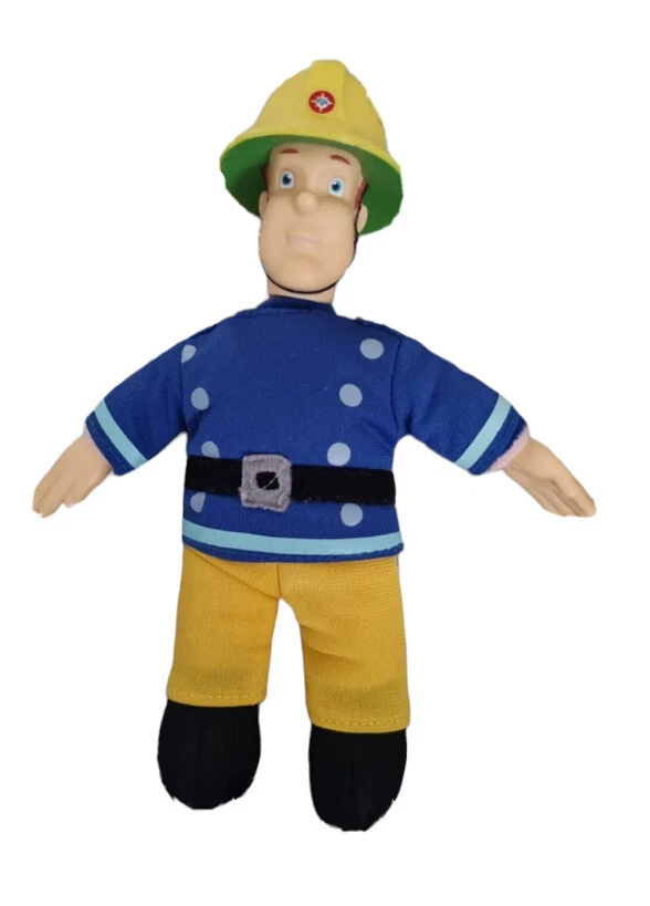 Fireman Sam 7 Plush Rubber Face Small Doll Party Collect Rare Gift New USA