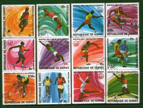 422 - Guinea 1976 - Juegos Olímpicos - Montreal - Canadá - Juego usado - Imagen 1 de 2